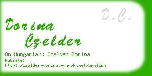 dorina czelder business card